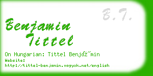 benjamin tittel business card